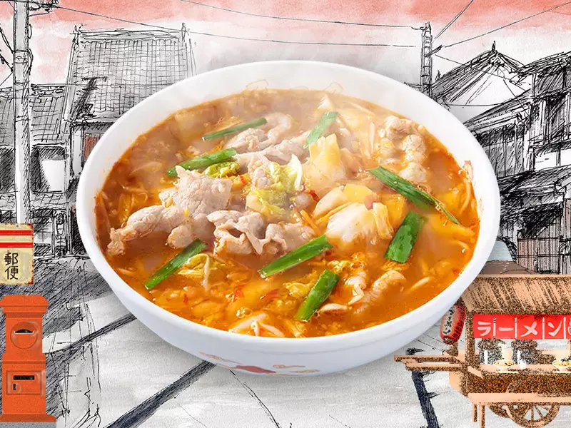 スタミナラーメンとレトロな雰囲気